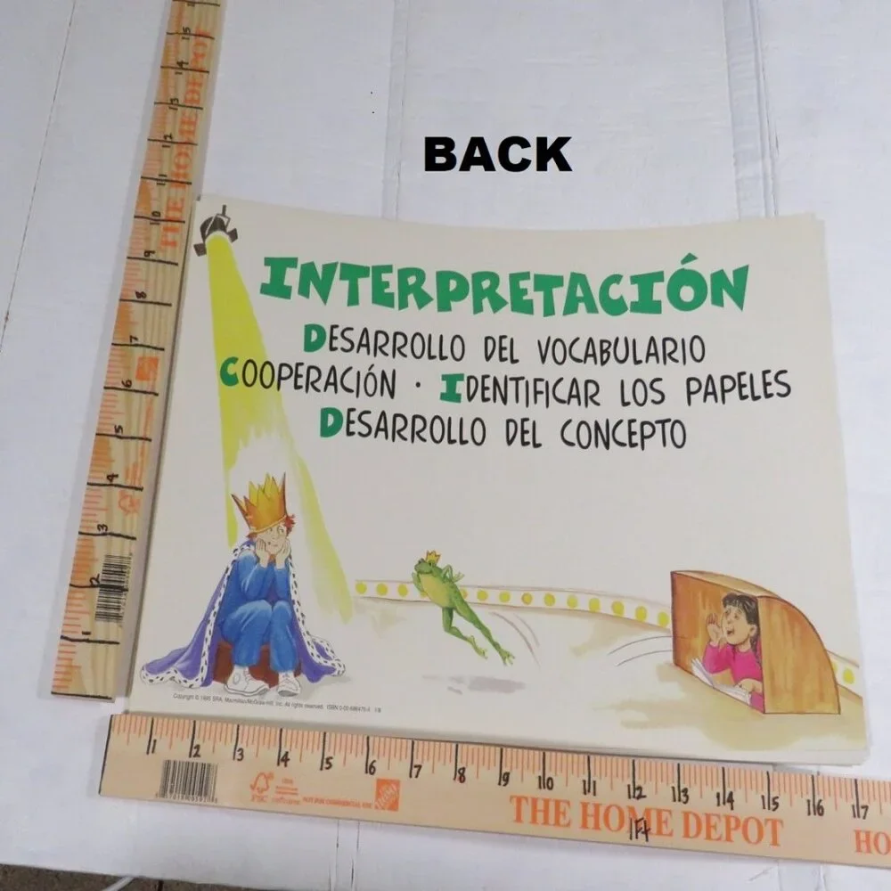 Center Signs (8) DOUBLE SIDED English / Spanish LAMINATED Classroom Posters